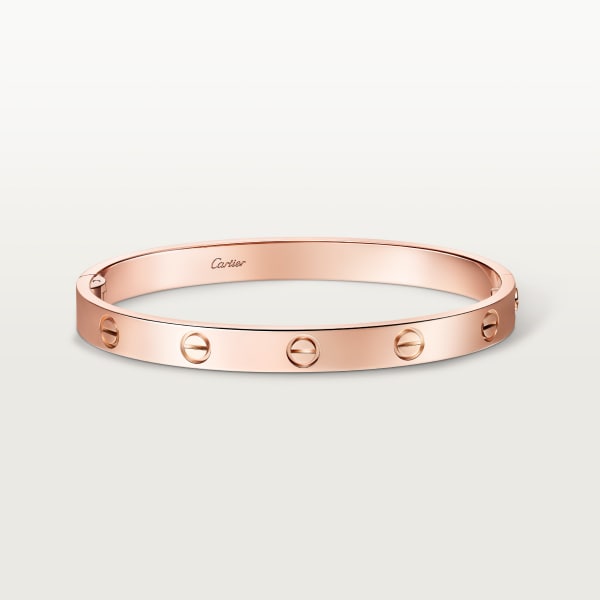 Love bracelet, classic model, one screw closure Rose gold